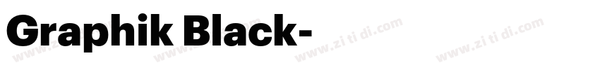 Graphik Black字体转换